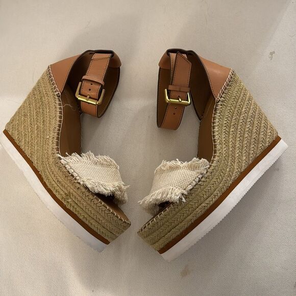 NWOT See by Chloe Glyn Frayed Wedges - Picture 13 of 16